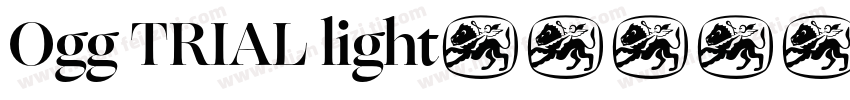Ogg TRIAL light字体转换